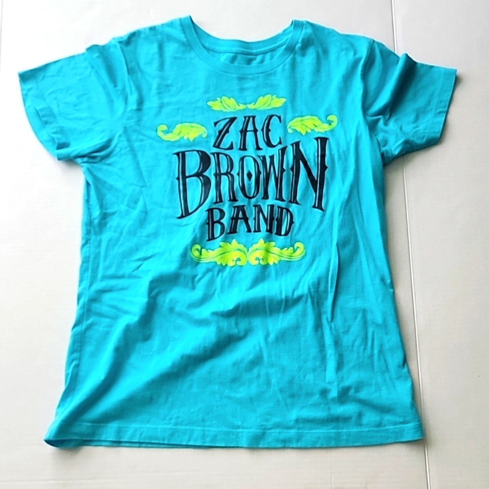 Zac Brown Band Graphic Tee Great American Road Trip Tour 2014 XL Women's